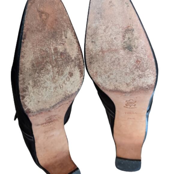 Brighton Tiana Leather Mules Sz 7 1/2 - Picture 13 of 13